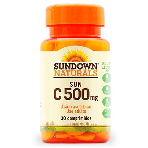 Vitamina C Sun C 500mg 30 Tabletes Sundown Compre Agora