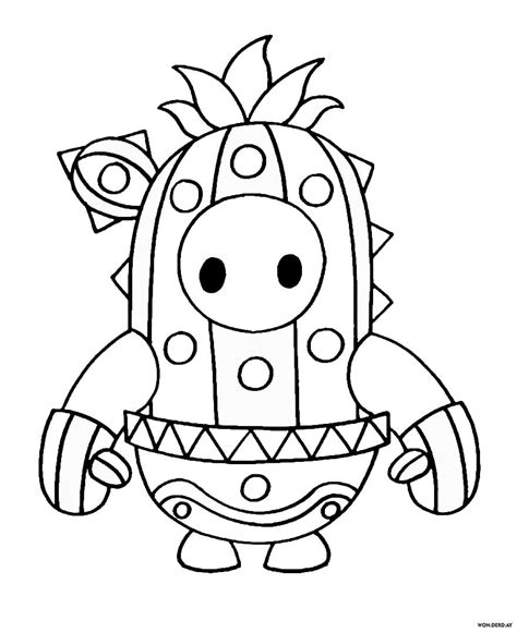 Fall Guys Coloring Pages Christaludovic