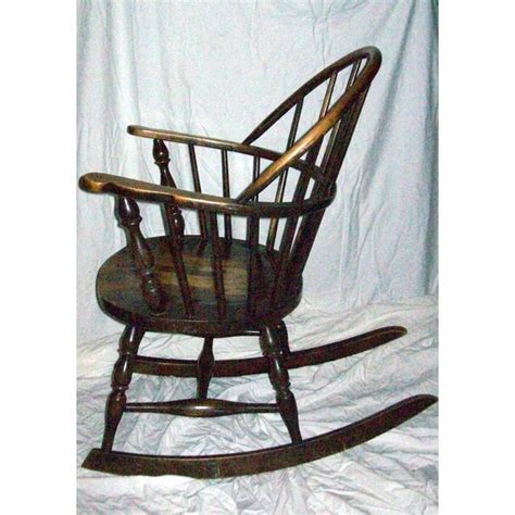 Antique Windsor Sack Back Style Rocking Chair Chairish