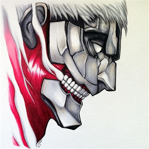 Armored Titan Copic Marker Drawing - AoT Fan Art by LethalChris on ...