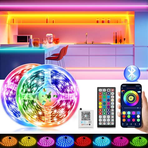 Ruban Led M M Led Chambre Flexible Bluetooth App Contr Le Rgb