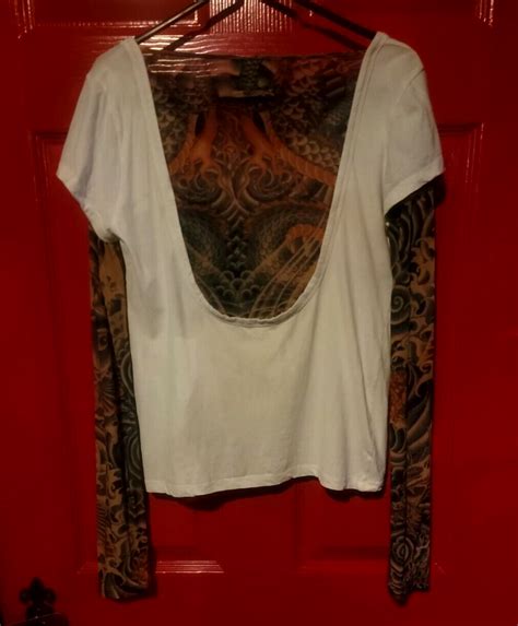 Jean Paul Gaultier Safe Sex For Ever Vintage Tattoo V Rare Unisex Top