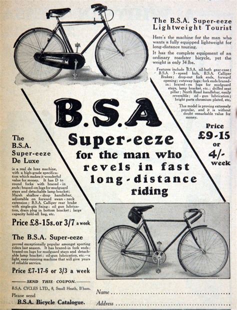 BSA: Bicycles - Graces Guide