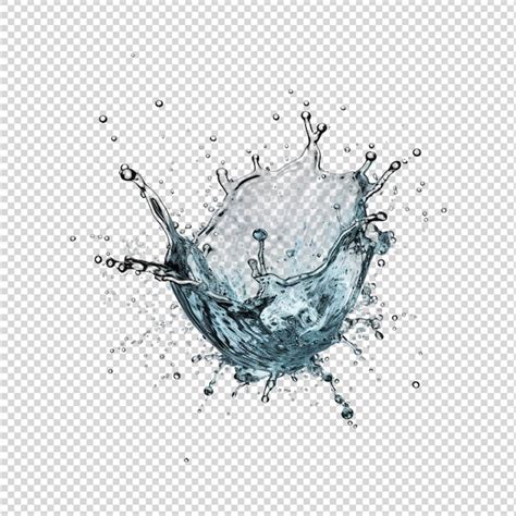 Premium PSD | Water splash illustration