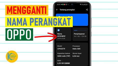 Cara Mengubah Nama Perangkat Hp Oppo Tips And Tricks Hp Oppo Youtube