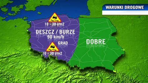 Pogoda Dzieli Polsk Na P Tvn Meteo