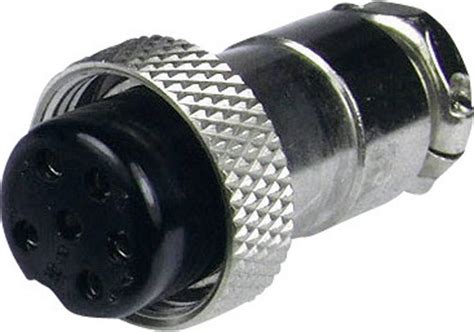 Cliff FC684213 Mini DIN connector Socket, straight Number of pins: 3 Silver 1 pc(s) | Conrad.com