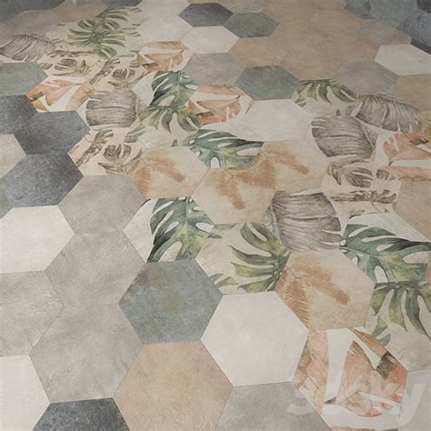 ZYX Tropic Amazonia Multitexture Tiles Floor Coverings 3D Model