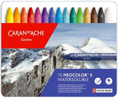 Amazon Caran D Ache Classic Neocolor II Water Soluble Pastels 15