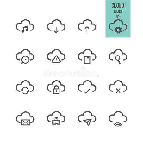 Graphisme De Calcul De Nuage Illustration De Vecteur Illustration De