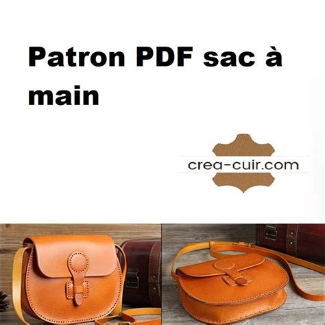 Patron Pdf Sac Main En Cuir Large Choix Sur Cr A Cuir