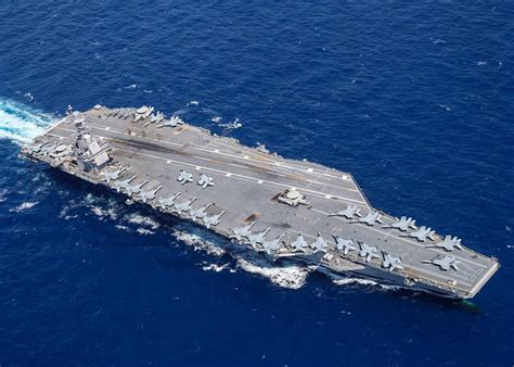 Aircraft Carrier USS Gerald R. Ford Departs Norfolk for first warfighting deployment - The ...