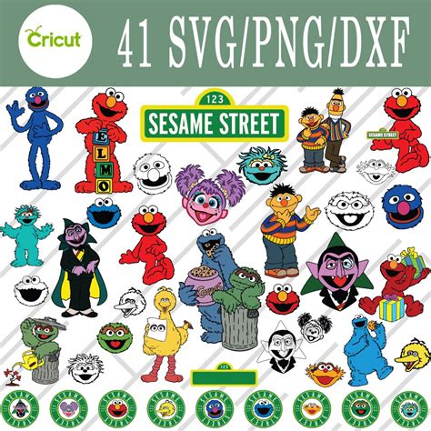 Sesame Street Svg Sesame Street Bundle Svg Png Dxf Inspire Uplift