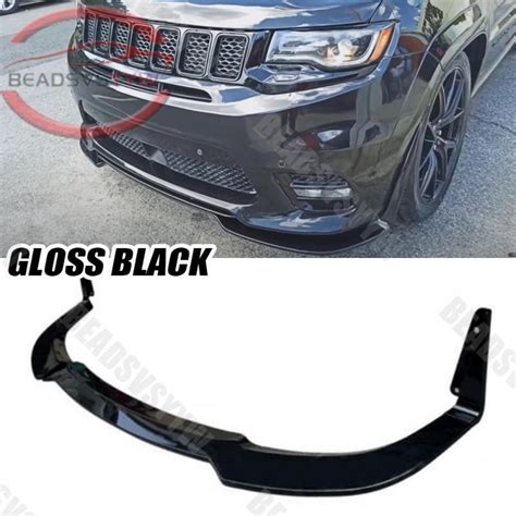 For 16 21 Jeep Grand Cherokee Srt Trackhawk Front Bumper Lip Splitter Winglet For Sale