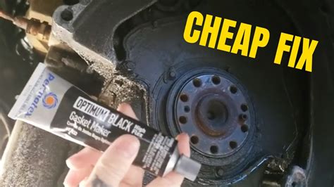 Fix A Oil Pan Leak On The Cheap Fast And Easy Youtube