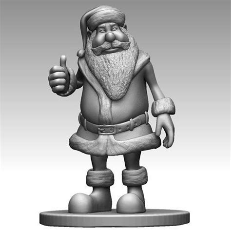 3D Print Santa Claus 3D Model 3D Printable CGTrader