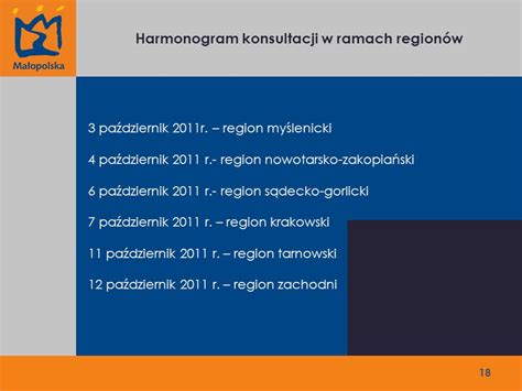 PLAN GOSPODARKI ODPADAMI WOJEWÓDZTWA MAŁOPOLSKIEGO REGIONY