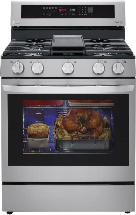 Lg Lrgl5825f 30 Inch Freestanding Gas Smart Range With 5 Sealed Burners 58 Cu Ft Oven