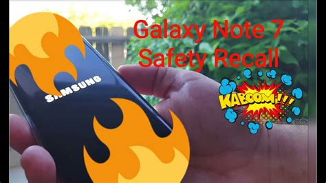 Samsung Galaxy Note Is Being Recalled For Safety Issues Youtube