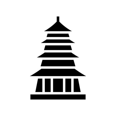 Pagoda Icon Vector Symbol Design Illustration 26197227 Vector Art at ...