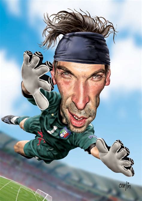 Gianluigi Buffon Celebrity Caricatures Funny Caricatures Celebrity Art