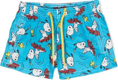 Mc2 Saint Barth Kids Snoopy Print Swim Shorts Shopstyle