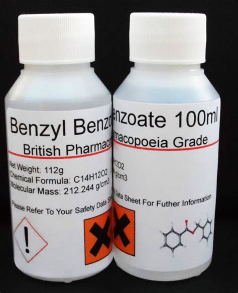 5000ml 5 Litres Benzyl Benzoate 999 British Pharmaceutical Grade For