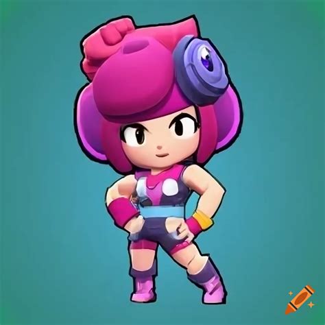 Brawl Stars Original Character Full Body Girl Face New Brawler On Craiyon