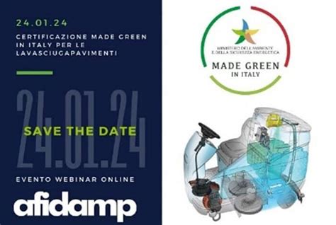 Nuovo Webinar Afidamp Su Certificazione Made Green In Italy