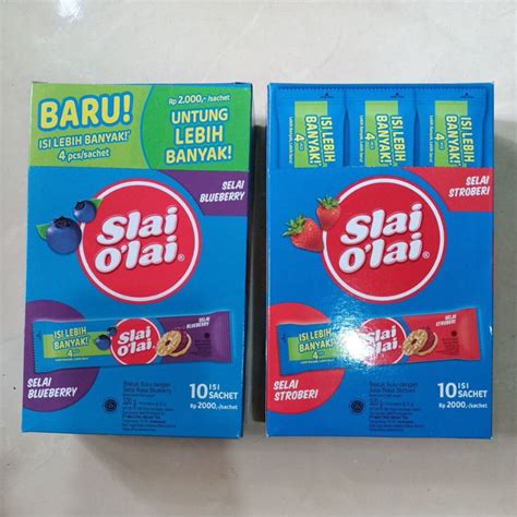 Jual Slai Olai 10pcs Per Box Varian Strawberry Blueberry Dan Nanas