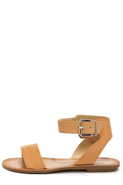 Cute Ankle Strap Sandals Nude Sandals 46 00 Lulus