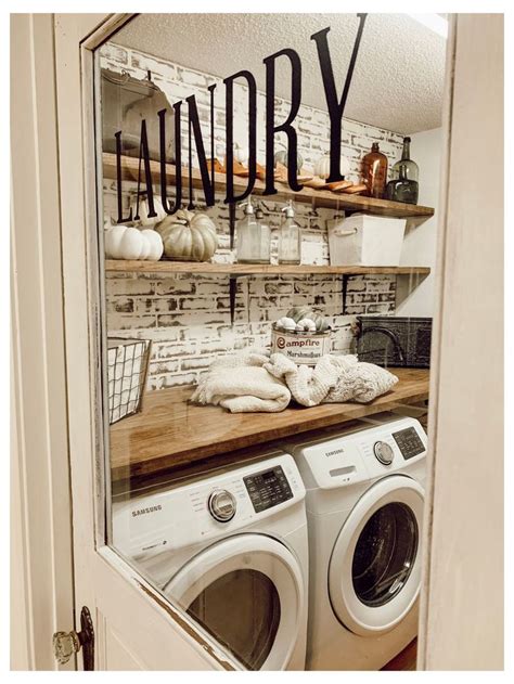 Farmhouse Fall Laundry Room Industrial Farmhouse Laundry Room