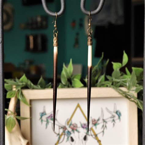 Long Quill Earrings Beth Dutton Quill Earrings Beth Dutton Style Native