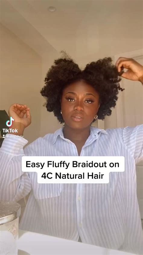 Easy Fluffy Braidout 4c Natural Hairstyle Natural Hair Styles