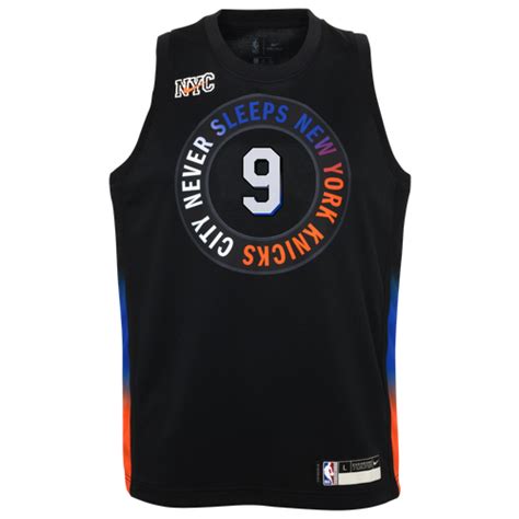 Nike Kids Boys Rj Barrett City Edition Swingman Jersey In Blackblack