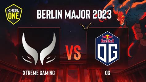 Xtreme Gaming Vs OG Game 2 ESL One Berlin 2023 Group B YouTube