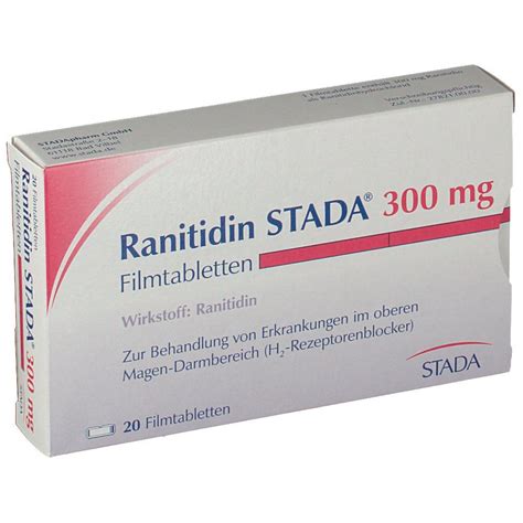 Ranitidin Stada® 300 Mg 20 St Mit Dem E Rezept Kaufen Shop Apotheke