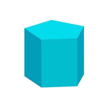 Vector of blue pentagonal prism basic - ID:121202366 - Royalty Free ...