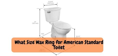 What Size Wax Ring for American Standard Toilet?