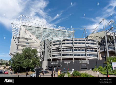 St James Park Stadium The Newcastle United Football Ground On A Sunny