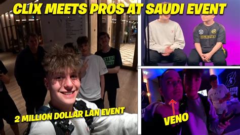 CLIX GOES LIVE FROM 2M SAUDI LAN EVENT MEETS OTHER FORTNITE PROS