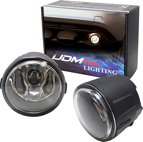 Amazon Ijdmtoy One Pair Lh And Rh Clear Lens Halogen Fog Light