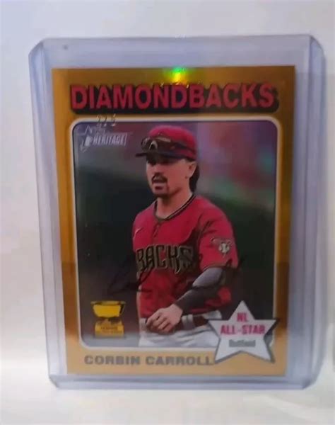 2024 TOPPS HERITAGE Or Chrome Corbin Carroll 2 5 372 EUR 233 61