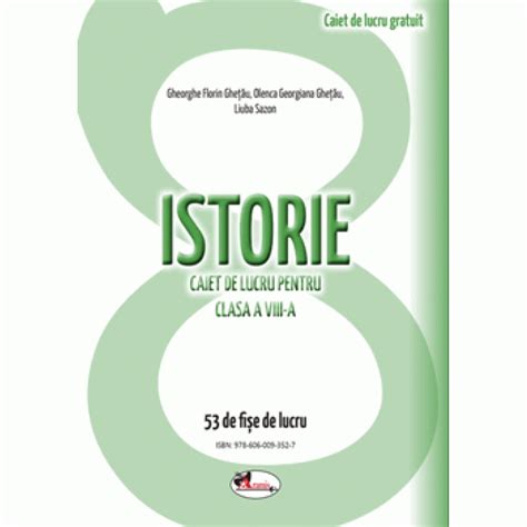 Istorie Caiet De Lucru Pentru Clasa A VIII A PDF GRATUIT