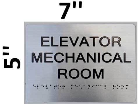 Elevator Mechanical Room Sign Ada Sign The Sensation Line Hpd Signs