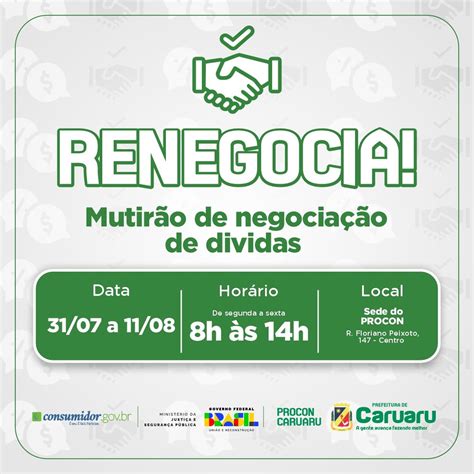 Saiba como participar do mutirão de renegociação de dívidas Renegocia