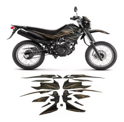 Kit Adesivos Faixas Emblema Yamaha Xtz 125 2012 Preta Parcelamento