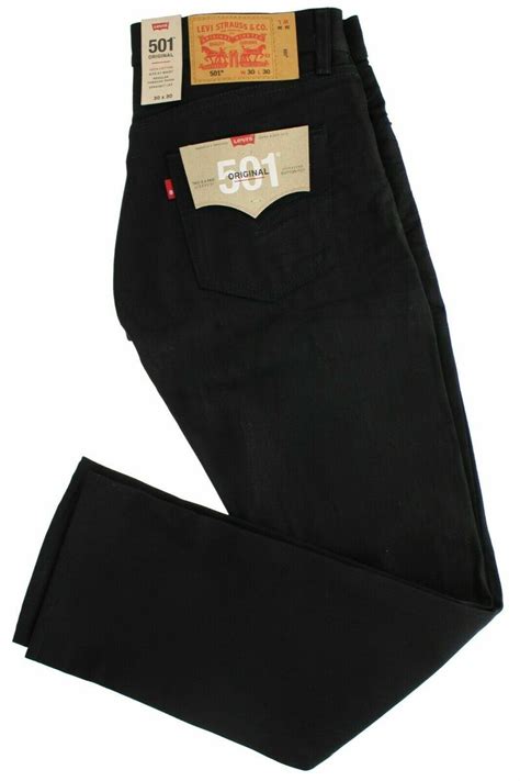 Mens Black Levi Jeans