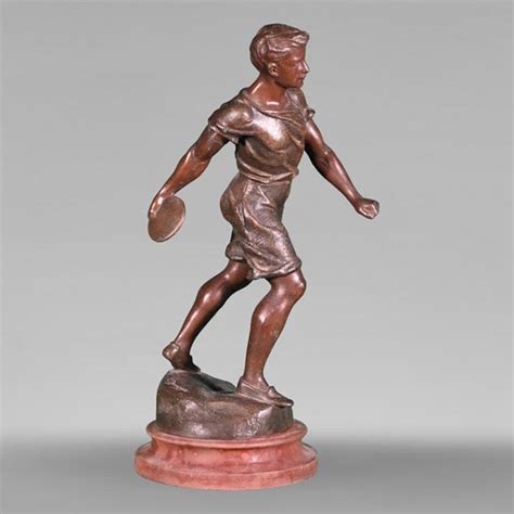 Le Lanceur De Disque Statuette En R Gule Patin Sculpture