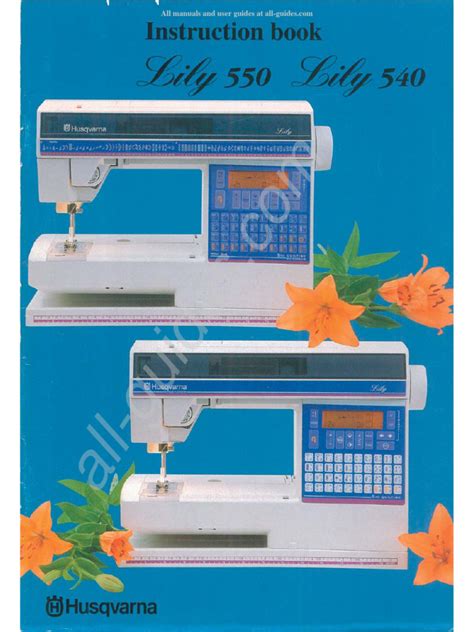 Husqvarnaviking Lily 540550 Sewing Machine Instruction Manual Pdf